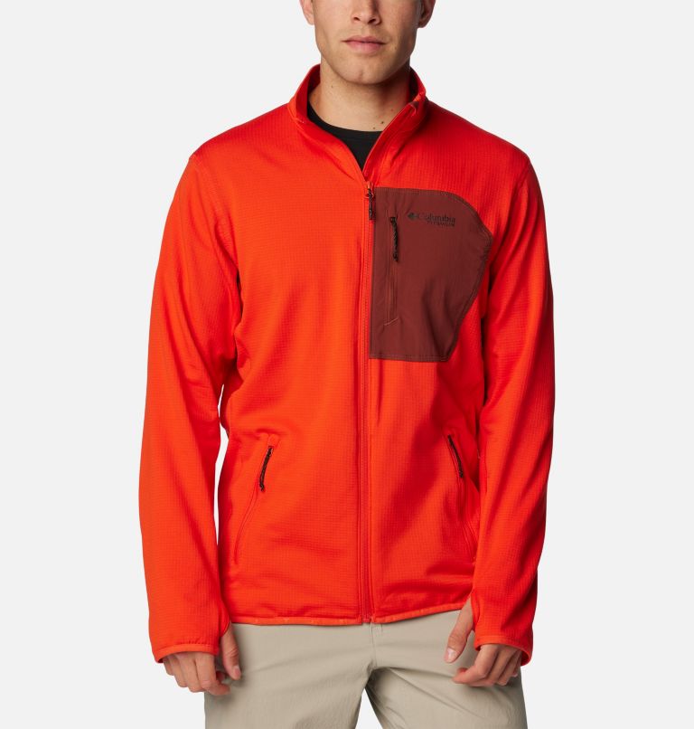 Men's Triple Canyon Grid Fleece, Color: Spicy, Spice, image 1