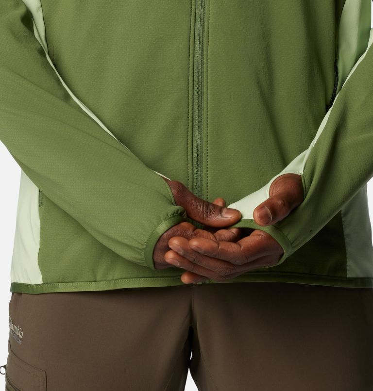 Spectre Ridge Full Zip Tech Fleece, Color: Canteen, Sage Leaf, image 7
