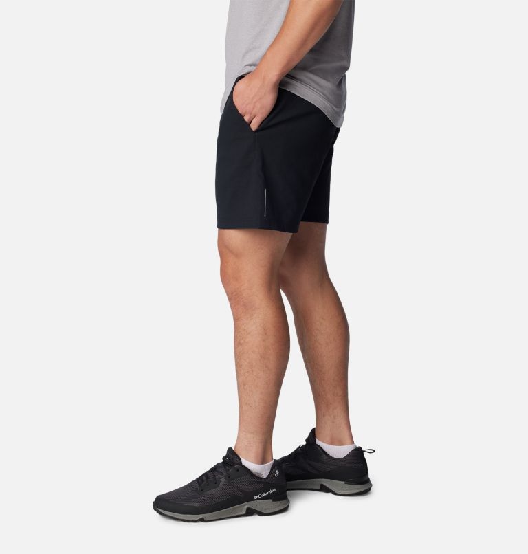 Men's Black Mesa Woven Shorts, Color: Black, image 3