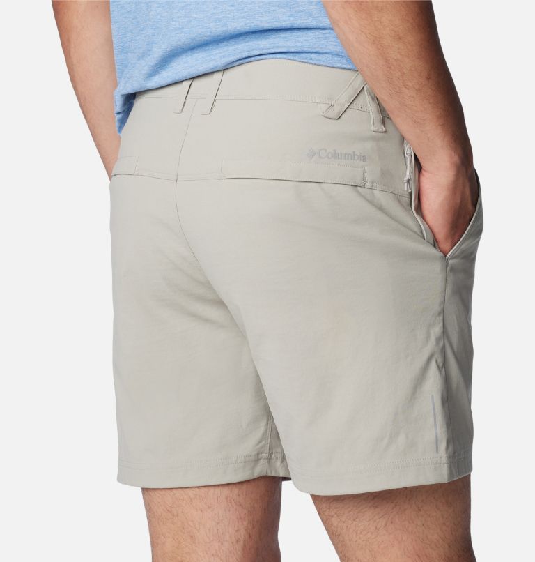 Men's Black Mesa Woven Shorts, Color: Flint Grey, image 5