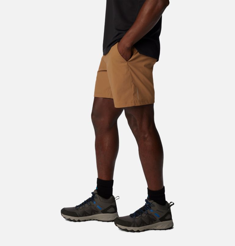 Men's Black Mesa Woven Shorts, Color: Delta, image 3