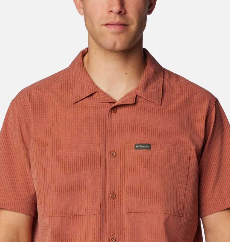 Camisa ligera de senderismo de manga corta Black Mesa para hombre, Color: Auburn, image 4