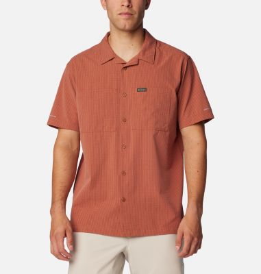 Columbia, Shirts, Columbia Mens Button Down Shirt Size Xl Orange Blue  Fishing Hawaii Luau Novelty