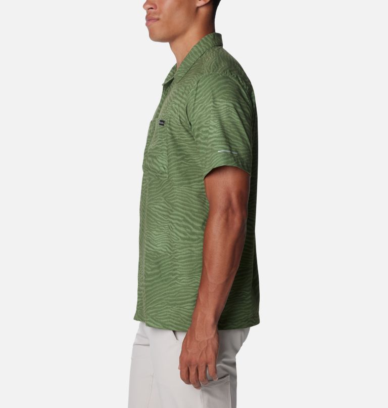 Men's Black Mesa Lightweight Short Sleeve Hiking Shirt, Color: Canteen Variegated, image 3