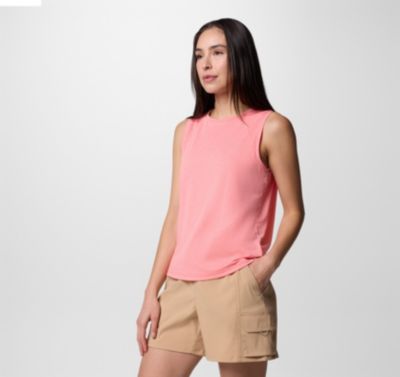 Women's Bogata Bay Technical Tank Top, Color: Alpenglow, image 3