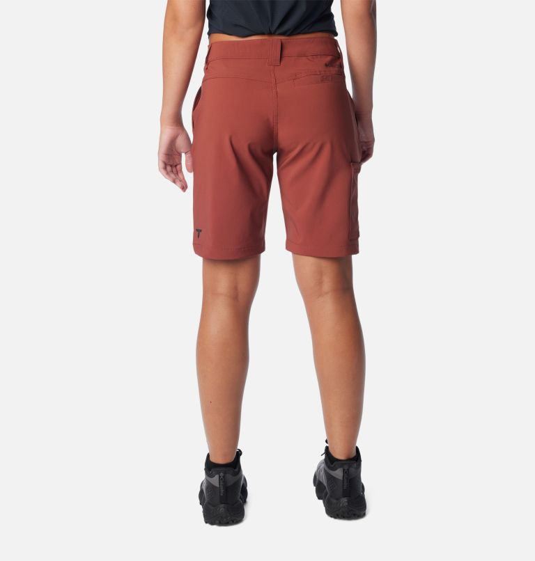 Women's Back Beauty Softshell Hiking Shorts, Color: Spice, image 2