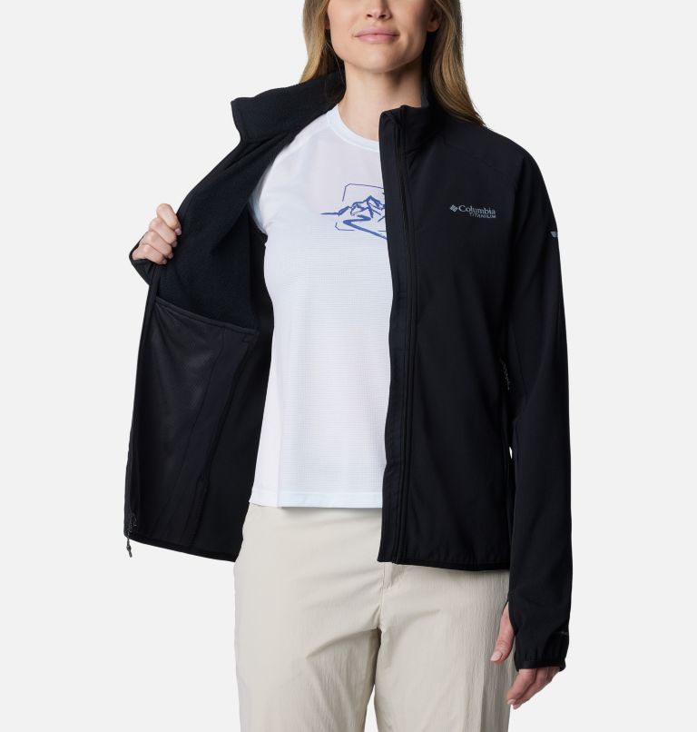 Women's Spectre Ridge Technical Fleece, Color: Black, image 5