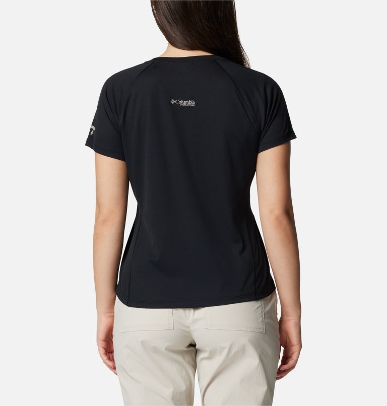 Thumbnail: T-shirt col rond à manches courtes Cirque River pour femme, Color: Black, image 2