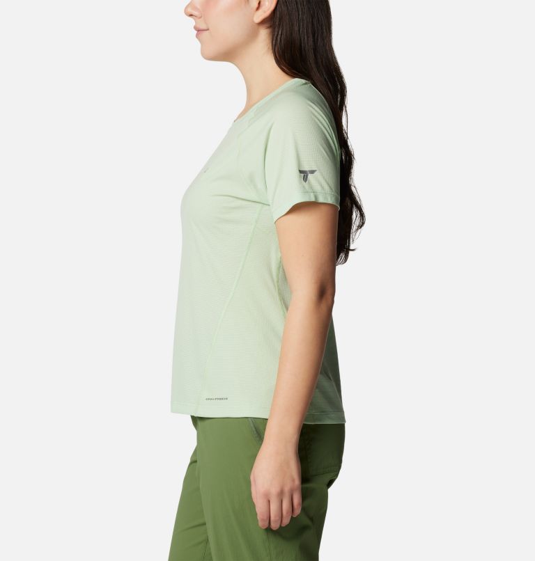 T-shirt col rond à manches courtes Cirque River pour femme, Color: Sage Leaf, image 3