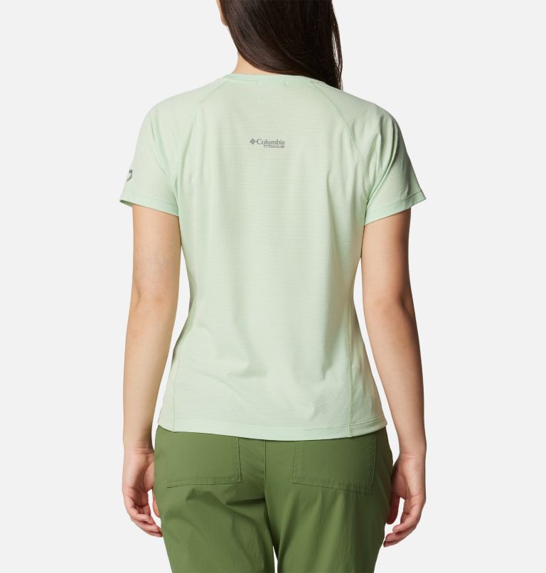 T-shirt col rond à manches courtes Cirque River pour femme, Color: Sage Leaf, image 2