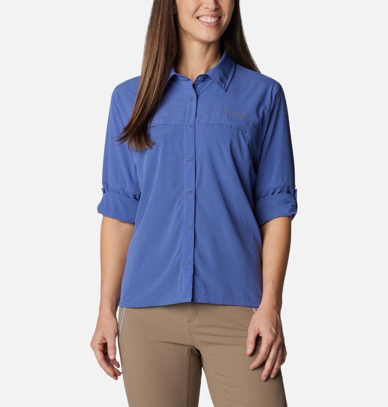 Cirque River Vented Woven Long Sleeve S, Color: Eve, image 7
