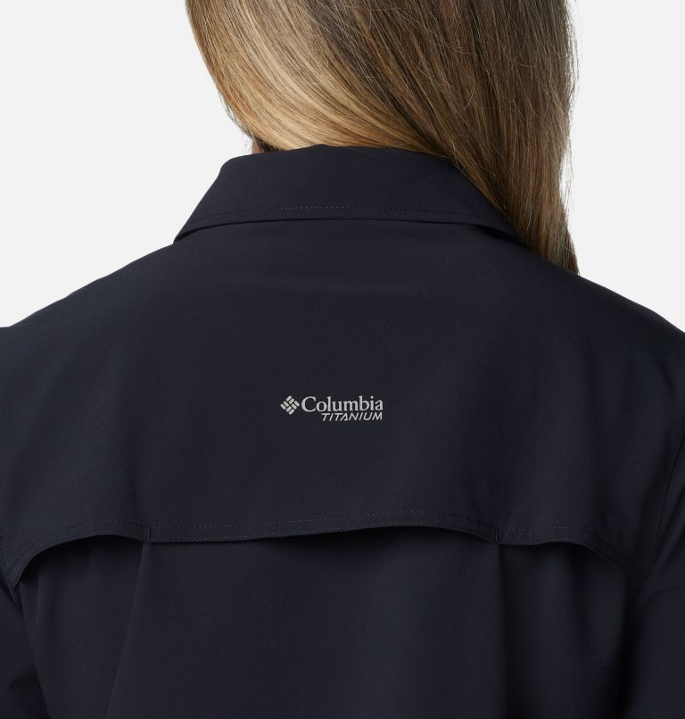 Women's Summit Valley Woven Long Sleeve Shirt, Color: Black, image 5