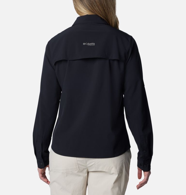 Women's Summit Valley Woven Long Sleeve Shirt, Color: Black, image 2