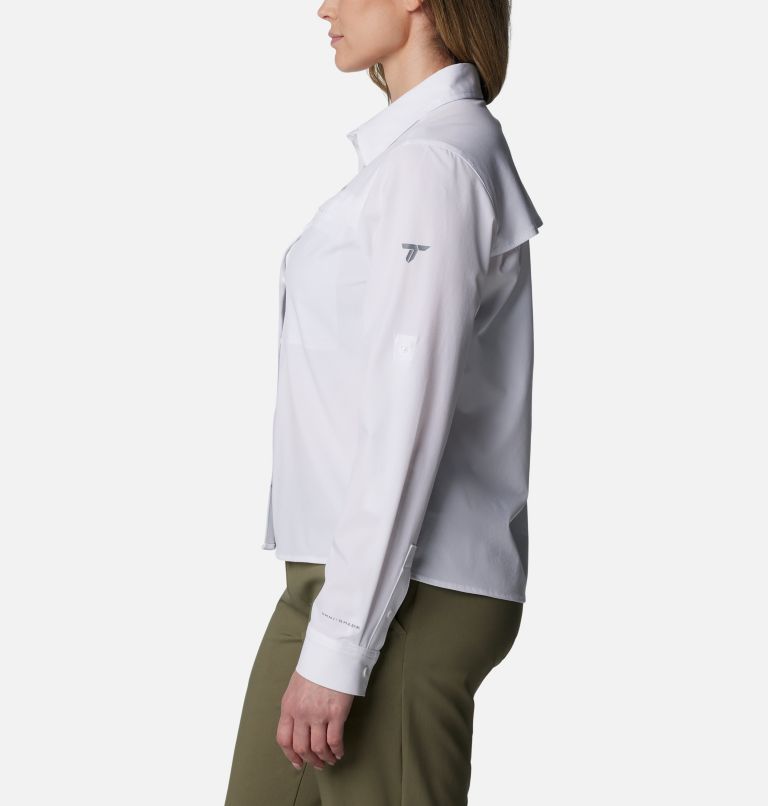 Women's Summit Valley Woven Long Sleeve Shirt, Color: White, image 3