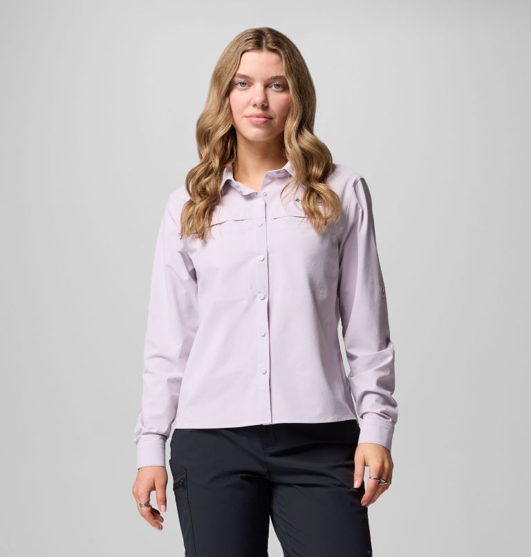 Women's Summit Valley Woven Long Sleeve Shirt, Color: Lavender Pearl, image 1