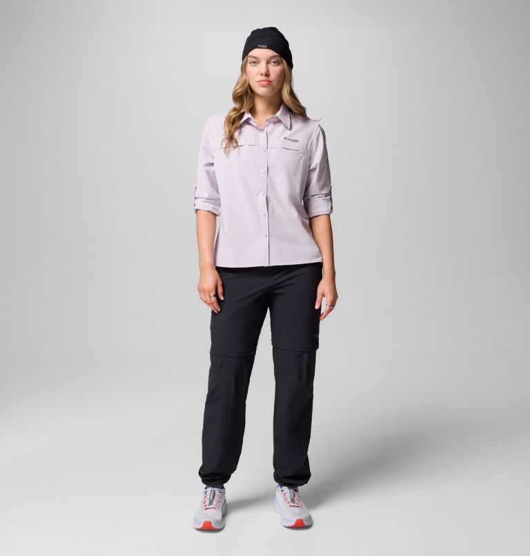 Women's Summit Valley Woven Long Sleeve Shirt, Color: Lavender Pearl, image 10