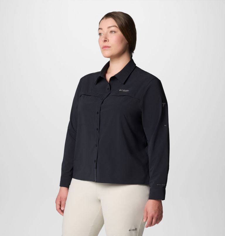 Women's Summit Valley Woven Long Sleeve Shirt - Plus Size, Color: Black, image 4