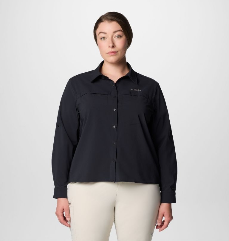 Women's Summit Valley Woven Long Sleeve Shirt - Plus Size, Color: Black, image 1