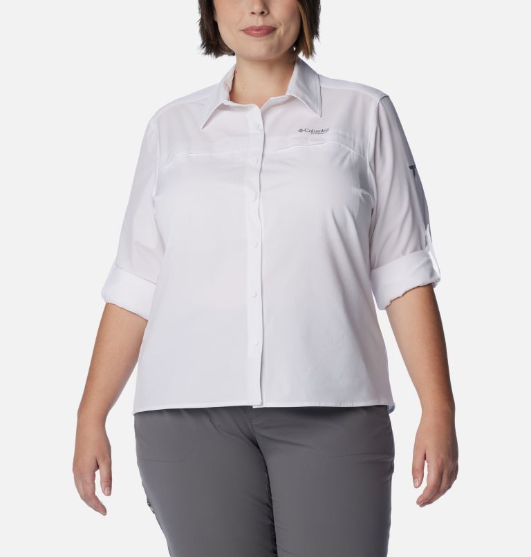Women's Summit Valley Woven Long Sleeve Shirt - Plus Size, Color: White, image 7