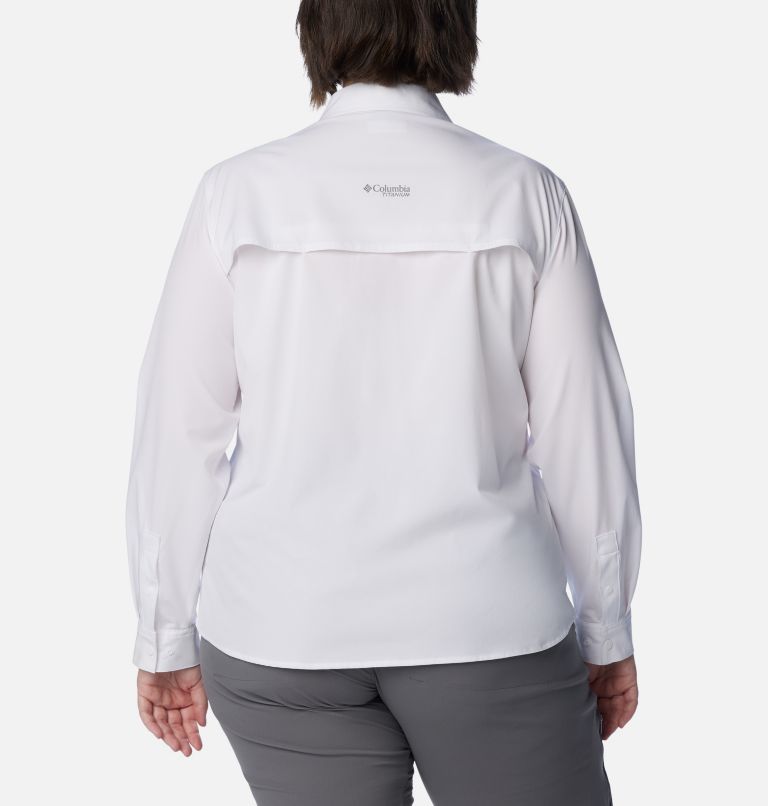 Thumbnail: Women's Summit Valley Woven Long Sleeve Shirt - Plus Size, Color: White, image 2