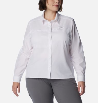 New Womens Columbia Meadowgate Omni-Shade Vented Long Sleeve Shirt Plus  Size