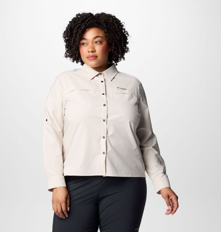 Women's Summit Valley Woven Long Sleeve Shirt - Plus Size, Color: Dark Stone, image 1