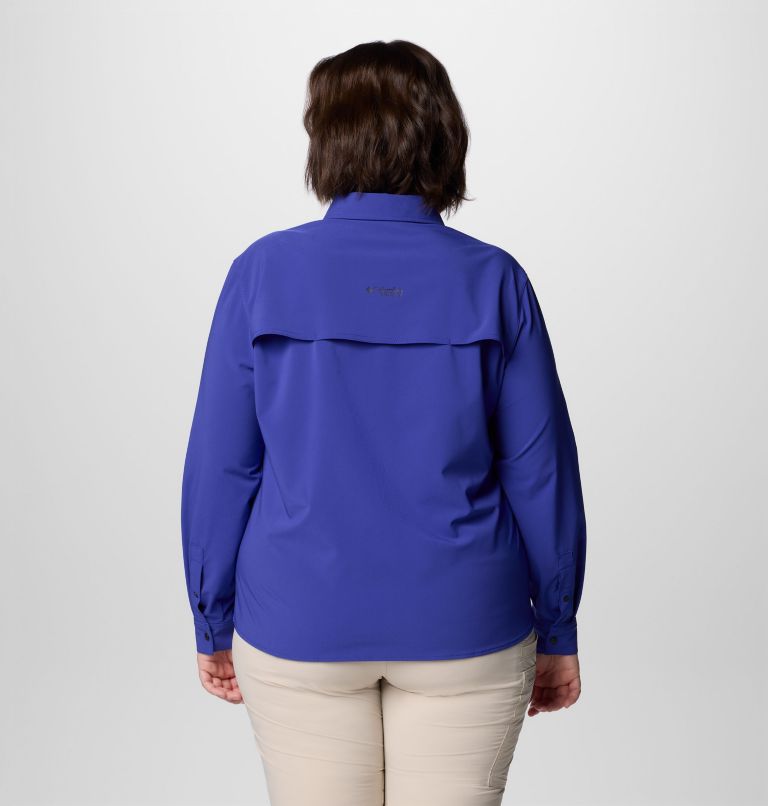 Women's Summit Valley Woven Long Sleeve Shirt - Plus Size, Color: Clematis Blue, image 2