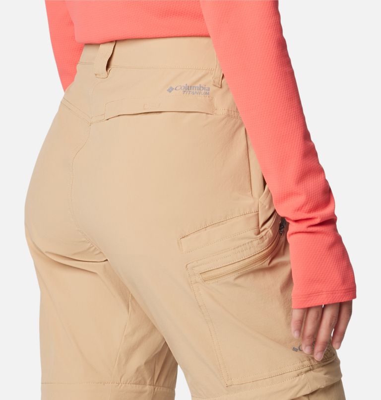 Columbia PFG Womens Beige Titanium Convertible Fishing Pants Size 14 Long