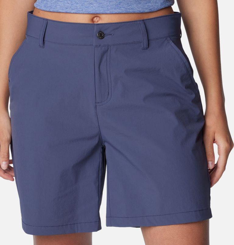 Women's Summit Valley Hiking Shorts, Color: Nocturnal, image 4