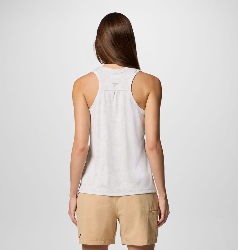 Women's Bluebird Canyon Tank, Color: White Popflorid Jacquard, image 2