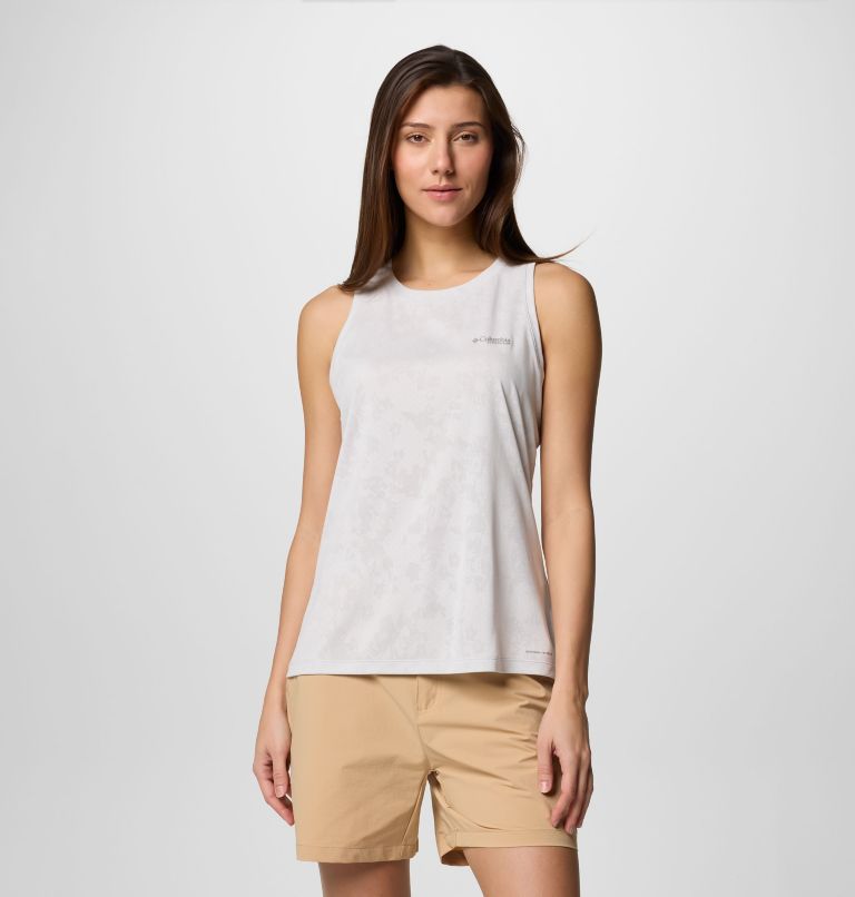 Women's Bluebird Canyon Tank, Color: White Popflorid Jacquard, image 1