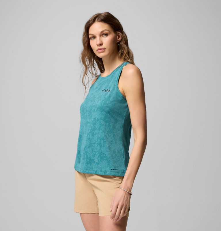 Women's Bluebird Canyon Tank, Color: River Blue Popflorid Jacquard, image 1