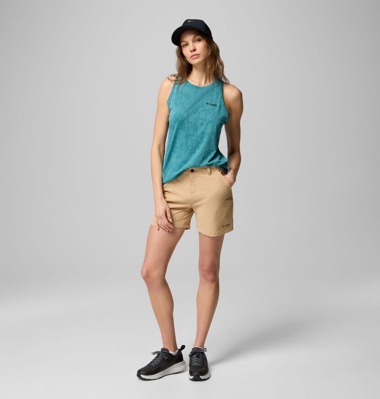 Women's Bluebird Canyon Tank, Color: River Blue Popflorid Jacquard, image 6