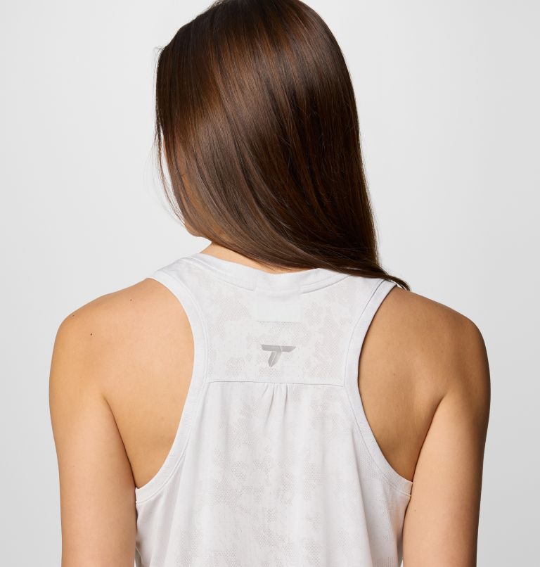 Camiseta técnica de tirantes Bluebird Canyon para mujer, Color: White Popflorid Jacquard, image 5