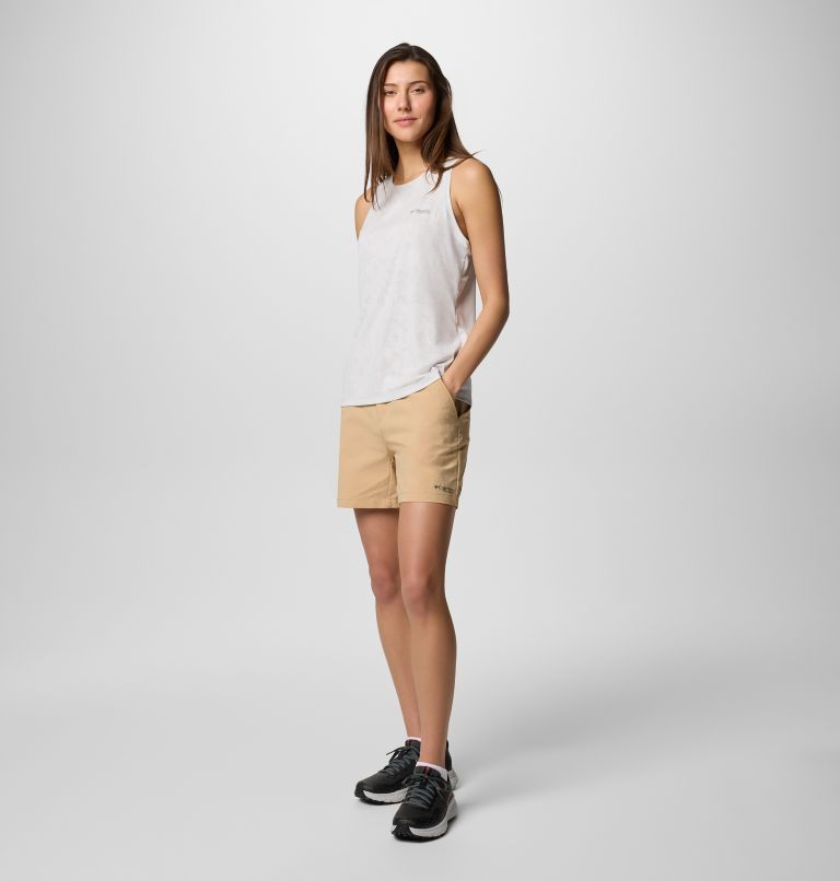 Camiseta técnica de tirantes Bluebird Canyon para mujer, Color: White Popflorid Jacquard, image 6