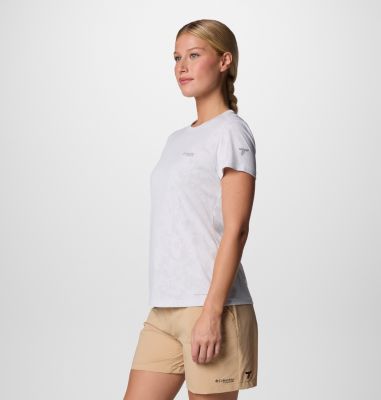 Bluebird Canyon Technical T-Shirt für Frauen, Color: White Popflorid Jacquard, image 2