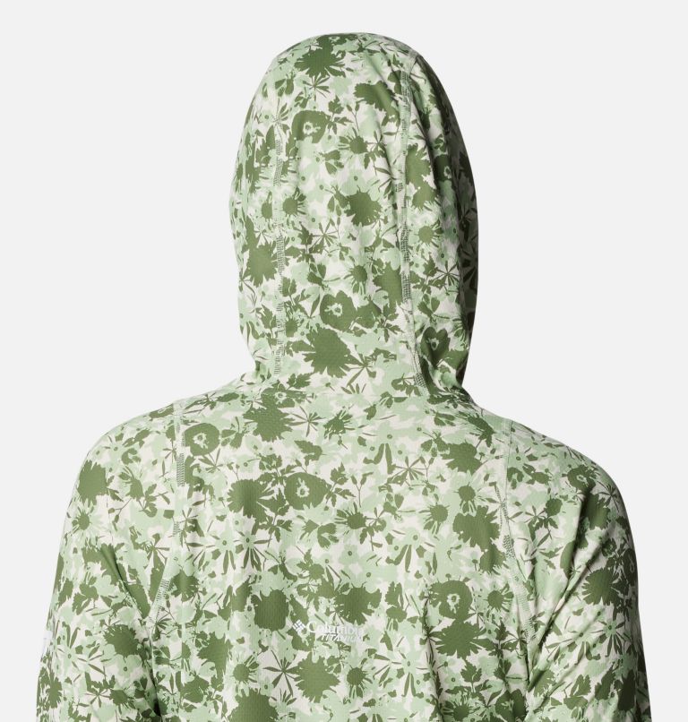 Women's Summit Valley Hoodie, Color: Sage Leaf Popflorid, image 5