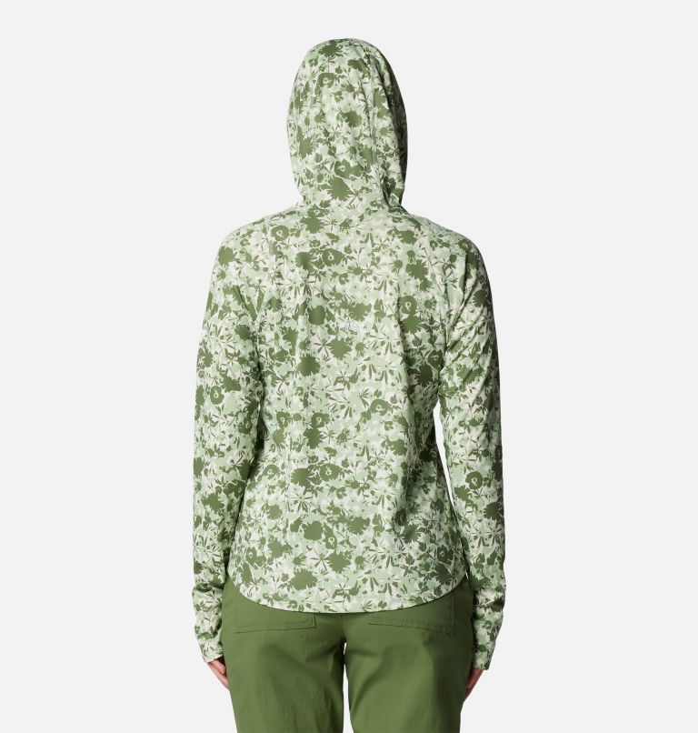 Women's Summit Valley Hoodie, Color: Sage Leaf Popflorid, image 2
