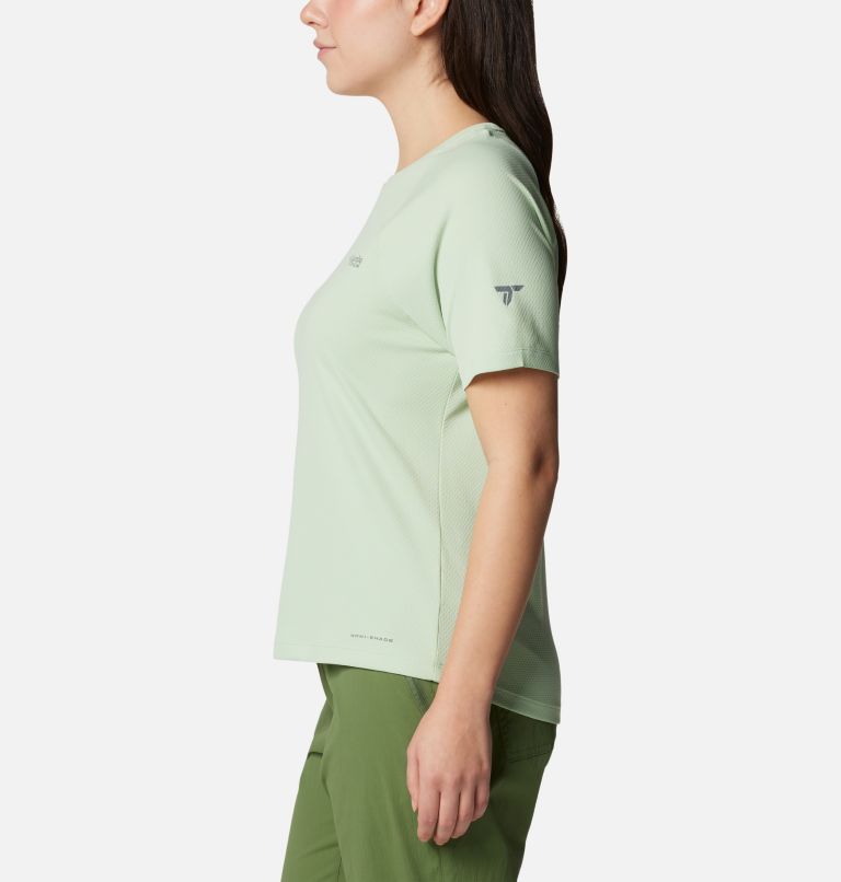 Women's Summit Valley Short Sleeve Crew, Color: Sage Leaf, image 3