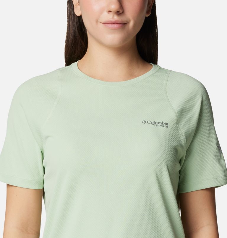 Women's Summit Valley Short Sleeve Crew, Color: Sage Leaf, image 4
