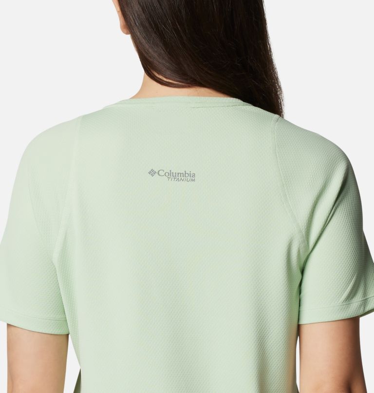 Women's Summit Valley Short Sleeve Crew, Color: Sage Leaf, image 5