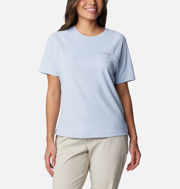 T-shirt col rond à manches courtes Summit Valley pour femme, Color: Whisper, image 1