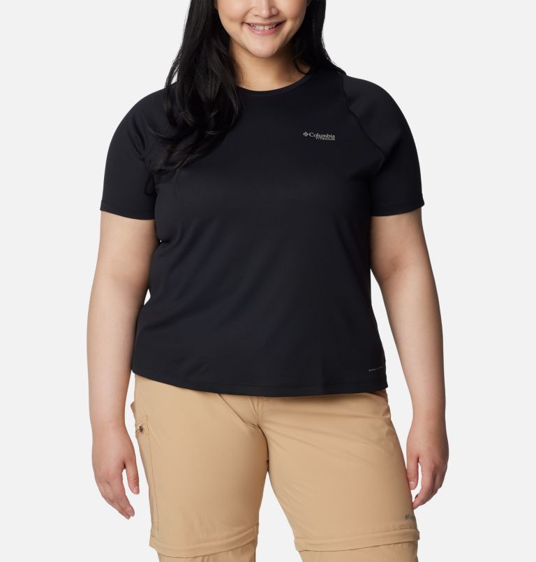Women's Summit Valley Short Sleeve Crew - Plus Size, Color: Black, image 1