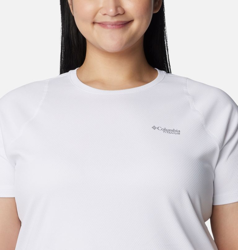 Women's Summit Valley Short Sleeve Crew - Plus Size, Color: White, image 4
