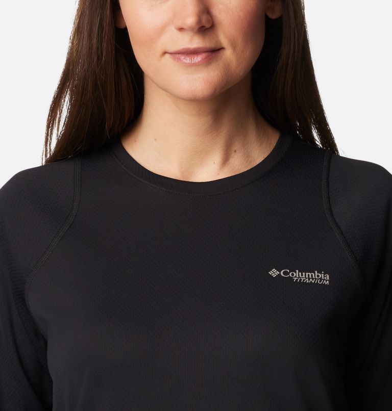 T-shirt col rond à manches longues Summit Valley pour femme, Color: Black, image 4
