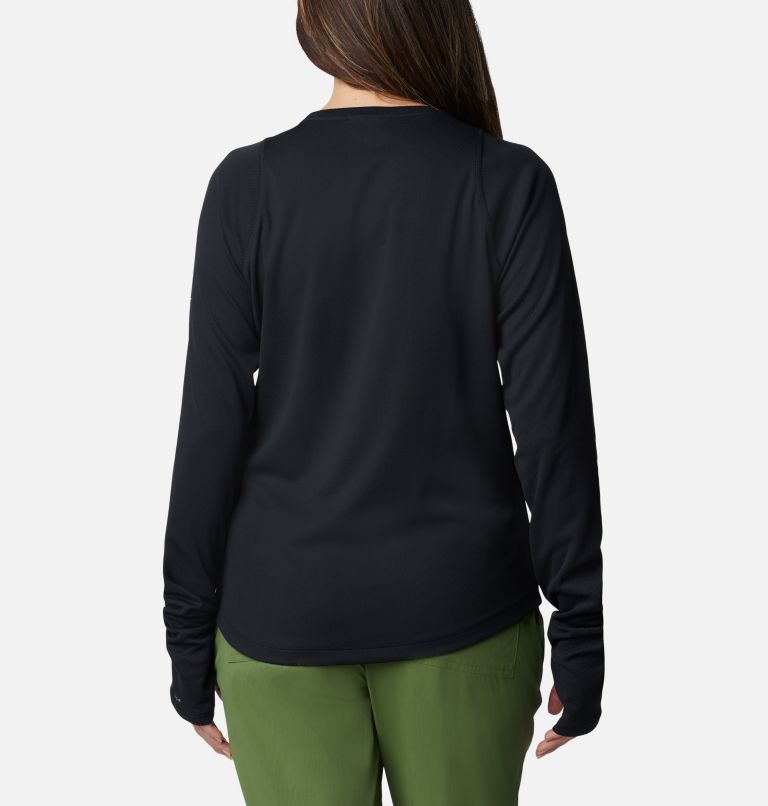 Women's Summit Valley Long Sleeve Crew, Color: Black, image 2