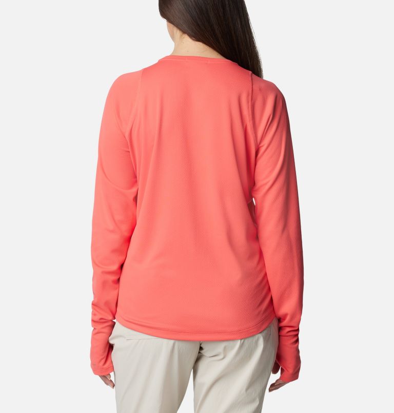 Women's Summit Valley Long Sleeve Crew, Color: Juicy, image 2
