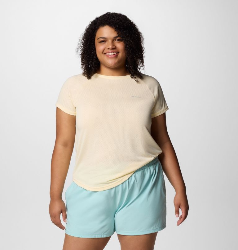 Femme T-shirt à manches courtes Bogata Bay – Grandes tailles, Color: Lemon Wash, image 1