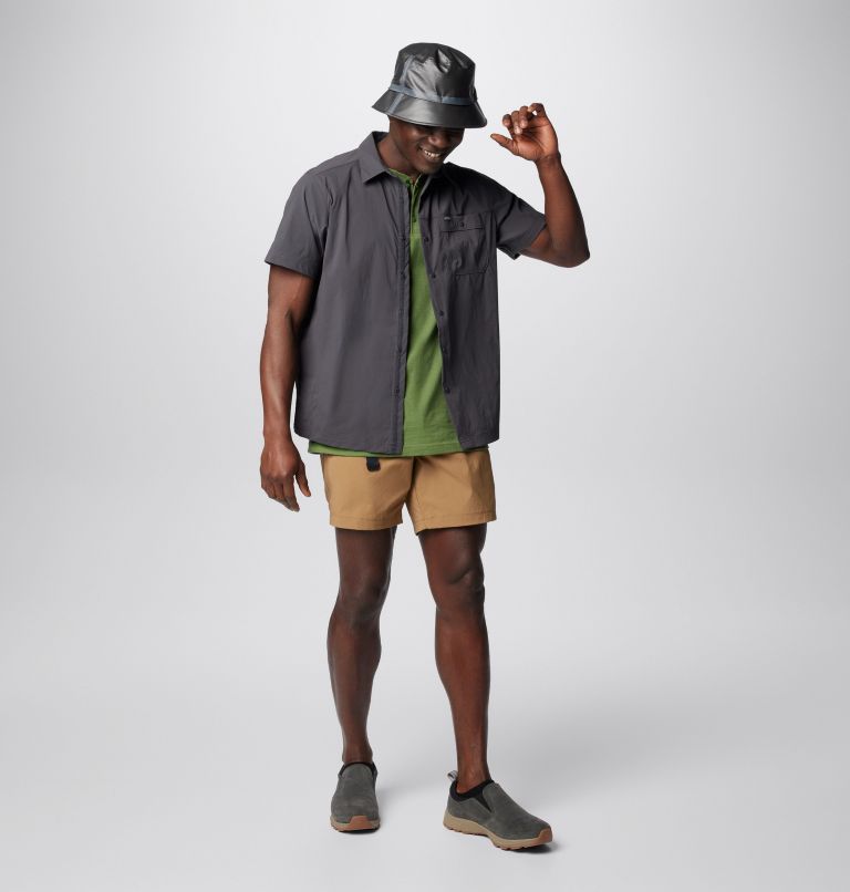 Thumbnail: Men's Landroamer Ripstop Short Sleeve Shirt, Color: Shark, image 3