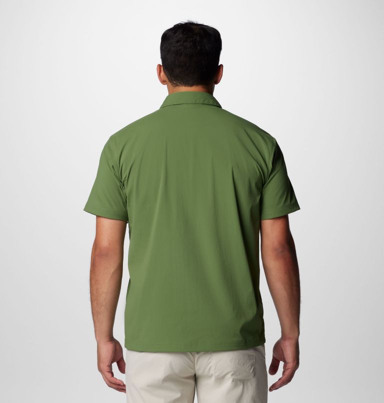 Columbia Men Green Landroamer Ripstop Short Sleeve Shirt